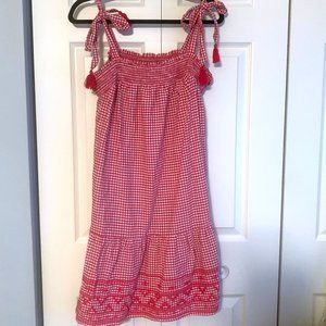 Old Navy Red Gingham Adjustable Strap Picnic Dress